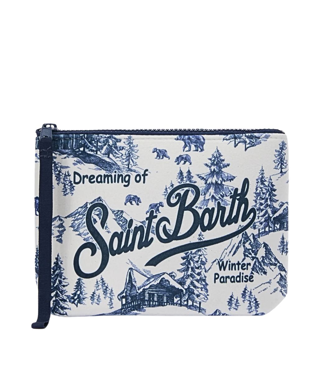 MC2 Saint Barth Pochette ALINE W ALI0002 Toile de Jouy Winterland 