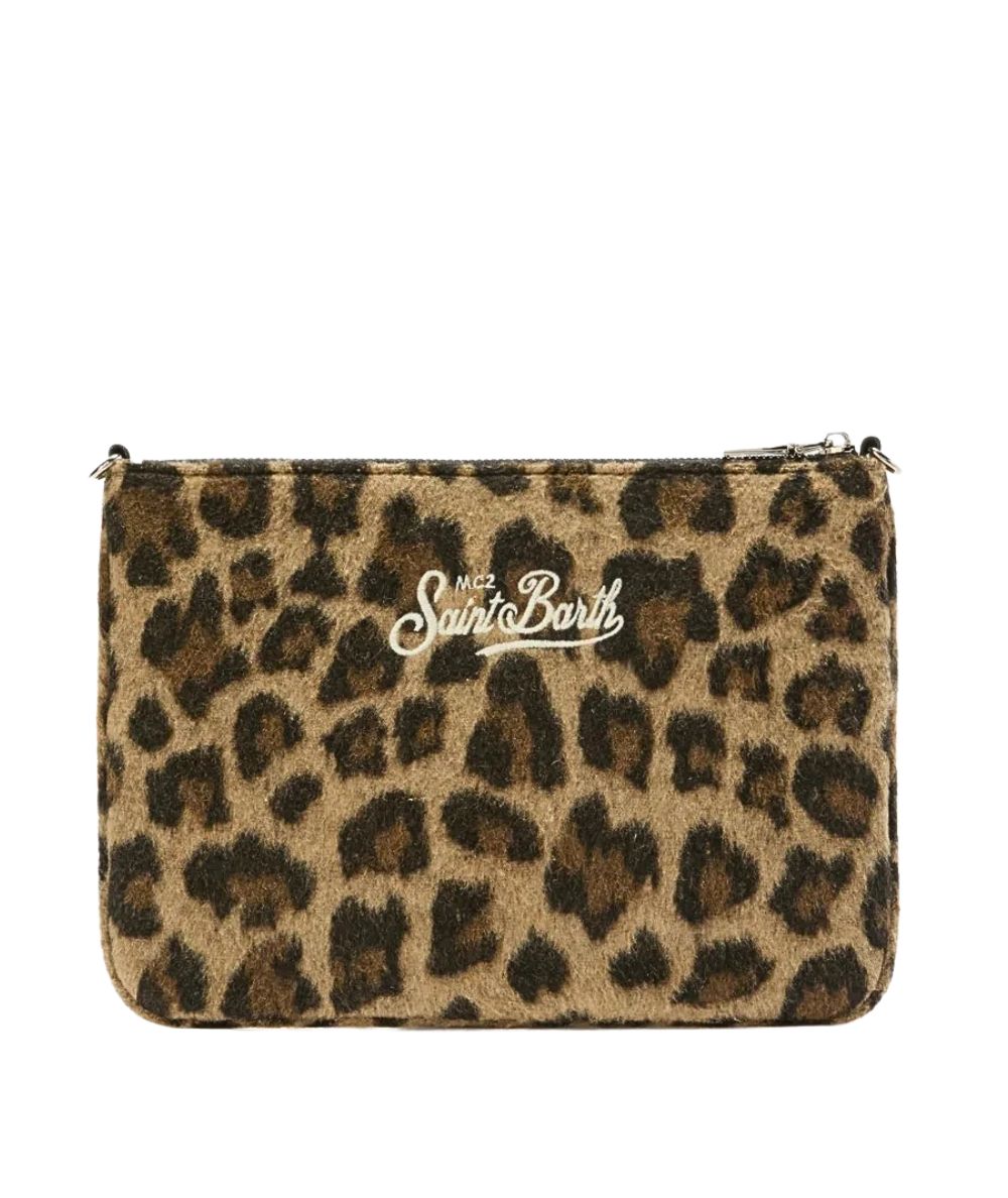 MC2 Saint Barth Pochette Animalier PARISIENNE FELT PAR0025 Leopardata