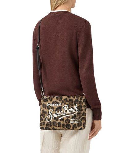 MC2 Saint Barth Pochette Animalier PARISIENNE FELT PAR0025 Leopardata