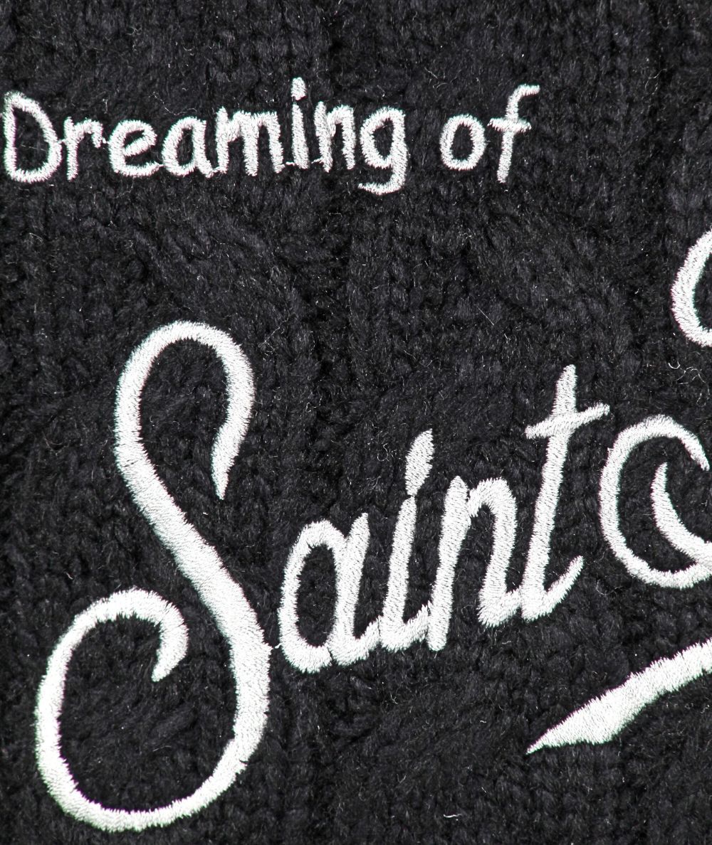 MC2 Saint Barth Pochette in Lana PARISIENNE WOOL BRAID PAR0029 Nero