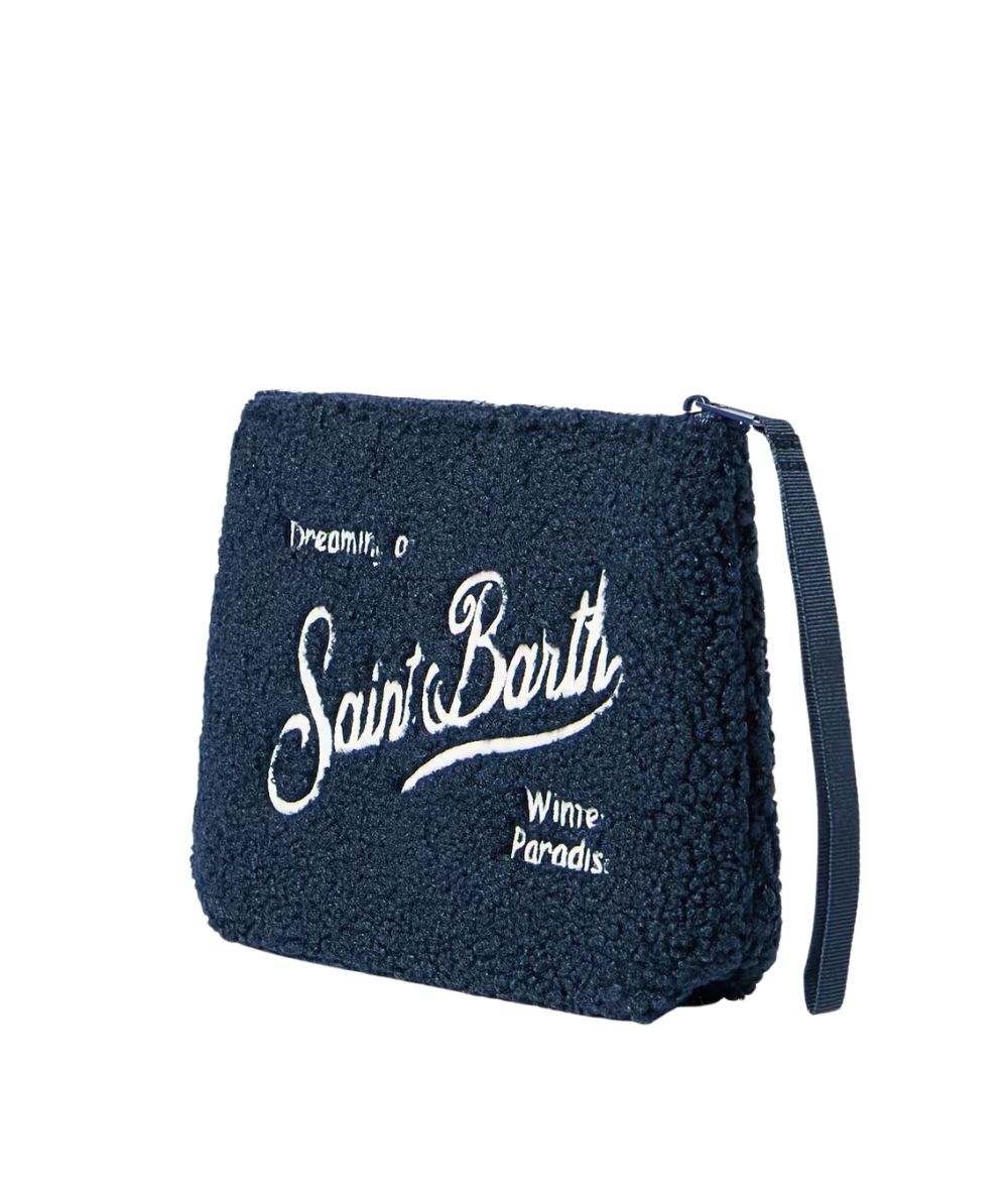 MC2 Saint Barth Pochette in Orsetto ALINE TEDDY ALI0023 Blu Navy