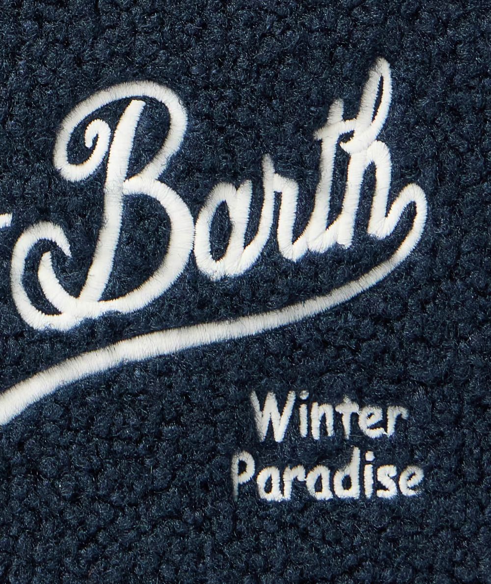 MC2 Saint Barth Pochette in Orsetto ALINE TEDDY ALI0023 Blu Navy