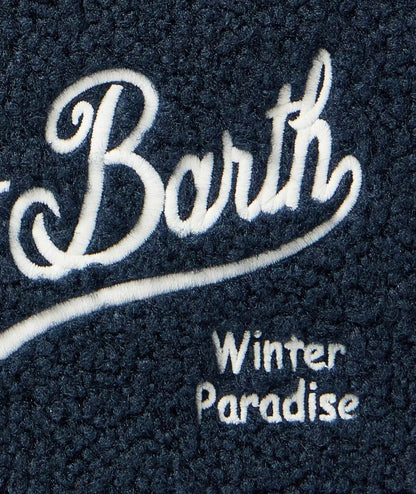 MC2 Saint Barth Pochette in Orsetto ALINE TEDDY ALI0023 Blu Navy