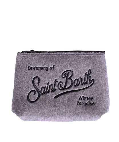 MC2 Saint Barth Pochette in Panno ALINE FELT ALI0028 Grigio