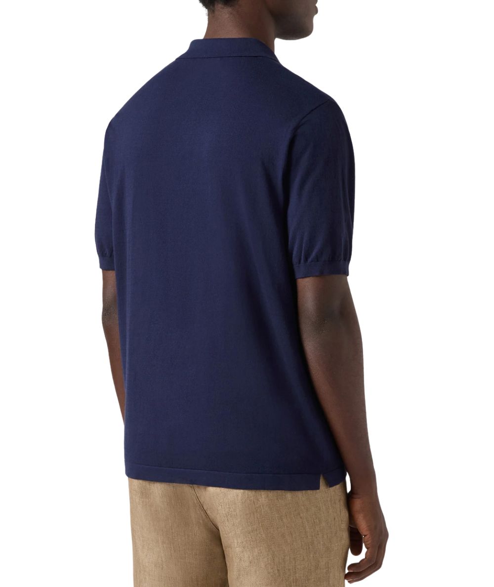 MC2 Saint Barth Polo con Collo Skipper Sloan Blu Navy