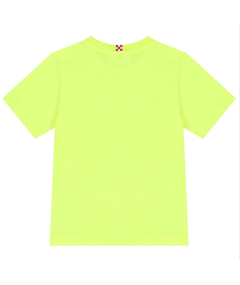 MC2 Saint Barth T-shirt Bambino con Logo Ricamato Dover Giallo Fluo