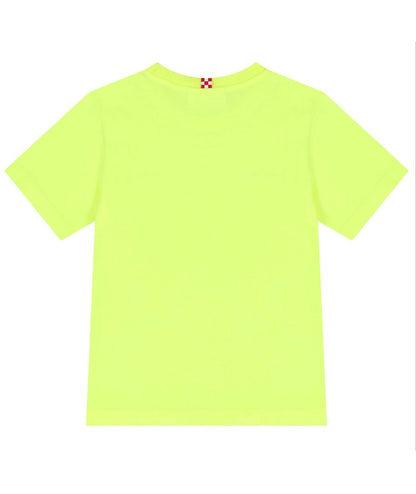 MC2 Saint Barth T-shirt Bambino con Logo Ricamato Dover Giallo Fluo