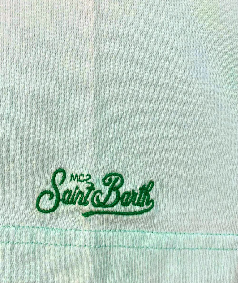 MC2 Saint Barth T-shirt Girocollo Homer Golf 55 Azzurro Acqua