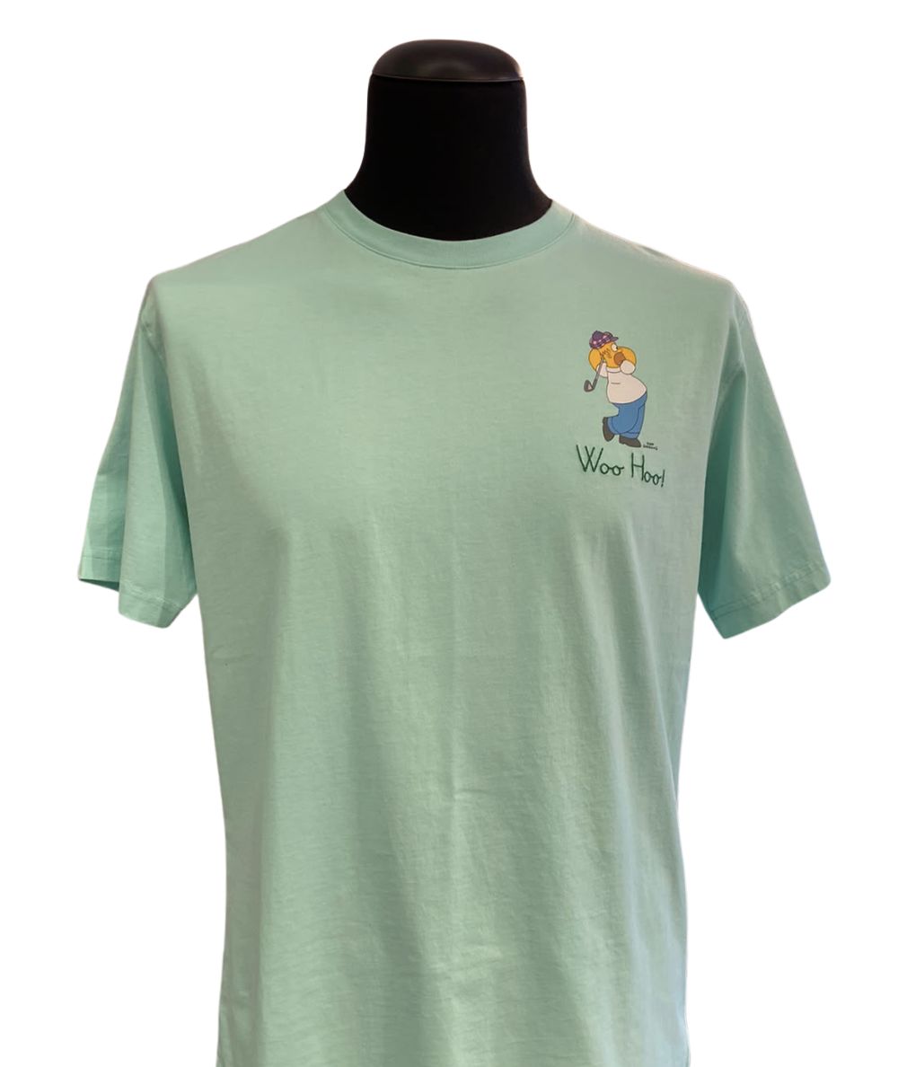 MC2 Saint Barth T-shirt Girocollo Homer Golf 55 Azzurro Acqua