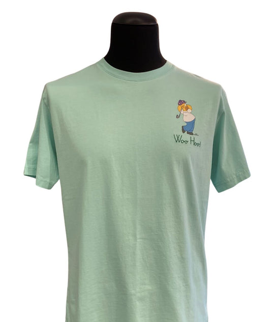 MC2 Saint Barth T-shirt Girocollo Homer Golf 55 Azzurro Acqua