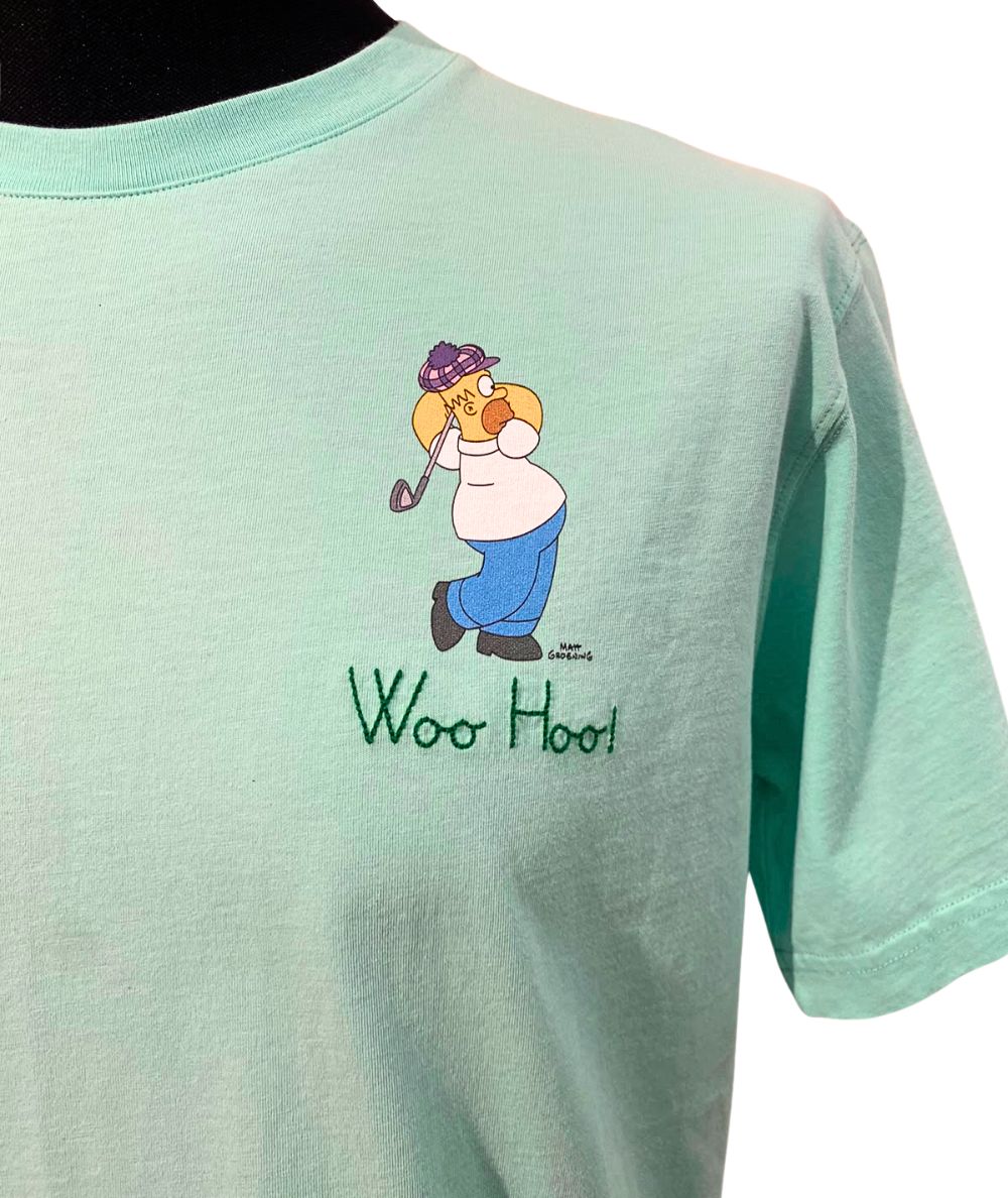MC2 Saint Barth T-shirt Girocollo Homer Golf 55 Azzurro Acqua