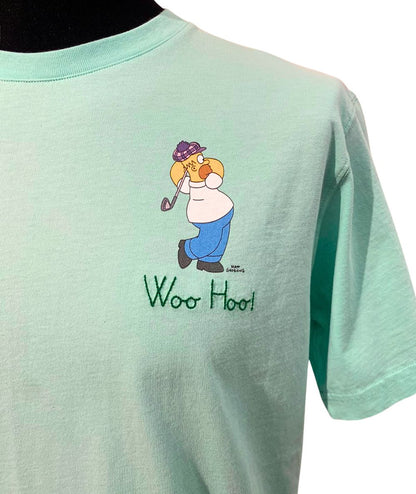 MC2 Saint Barth T-shirt Girocollo Homer Golf 55 Azzurro Acqua