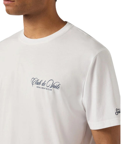 MC2 Saint Barth T-shirt con Girocollo e Stampa Portland PRL0002 Bianco