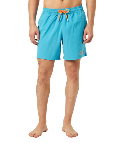 MC2 SAINT BARTH Boxer Mare Comfort SB PALM 04724D Azzurro Arancione