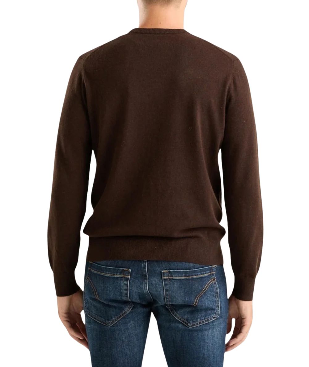 MC2 SAINT BARTH Maglione con Ricami Heron Light Embry HER0024 Marrone