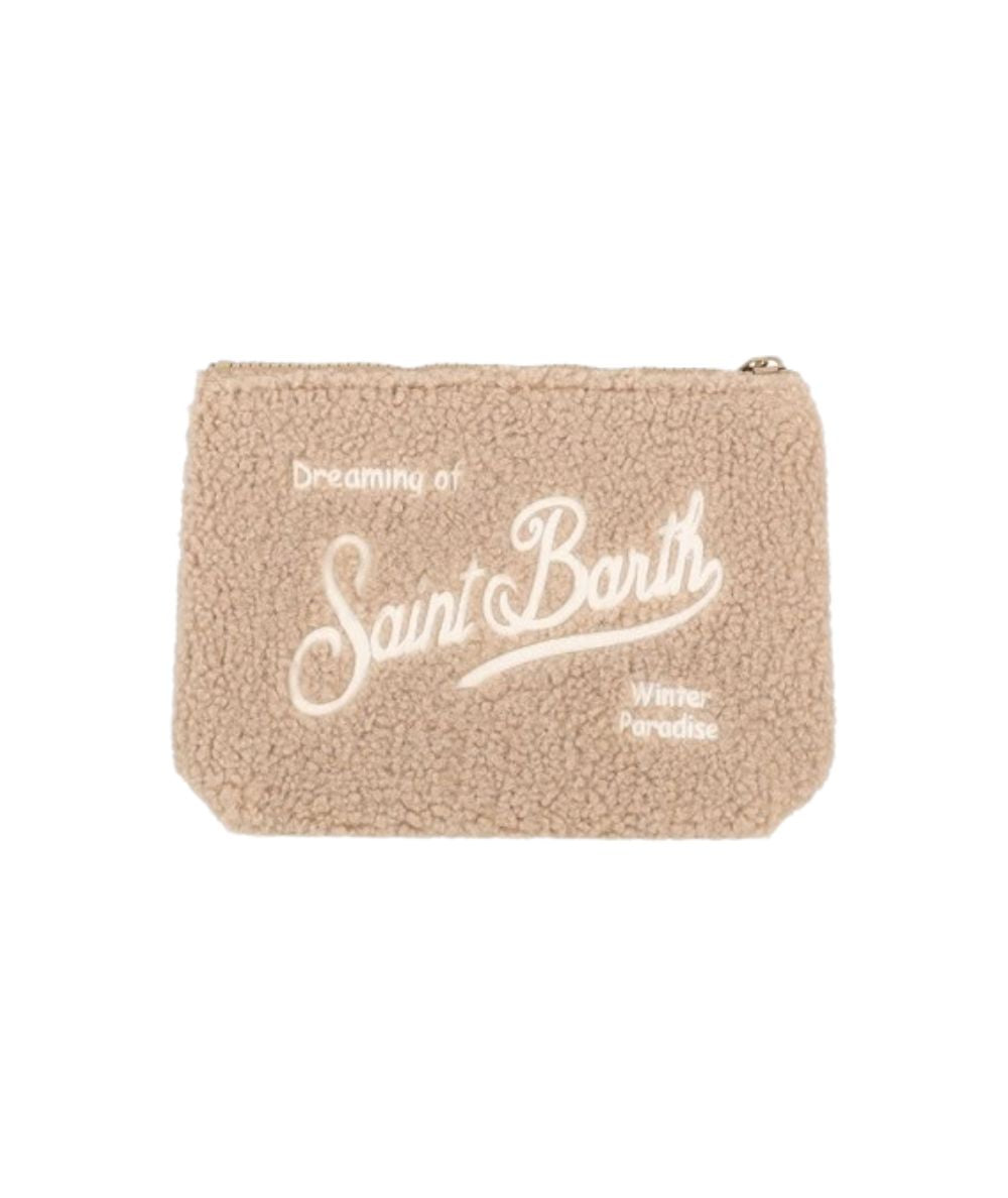 MC2 SAINT BARTH Pochette in tessuto Aline Teddy ALI0023  Beige