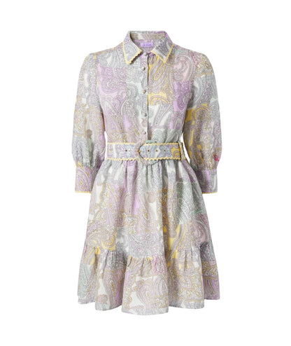 MC2 Saint Barth Abito Corto Paisley Daisi Linen DAIS001 Multicolore