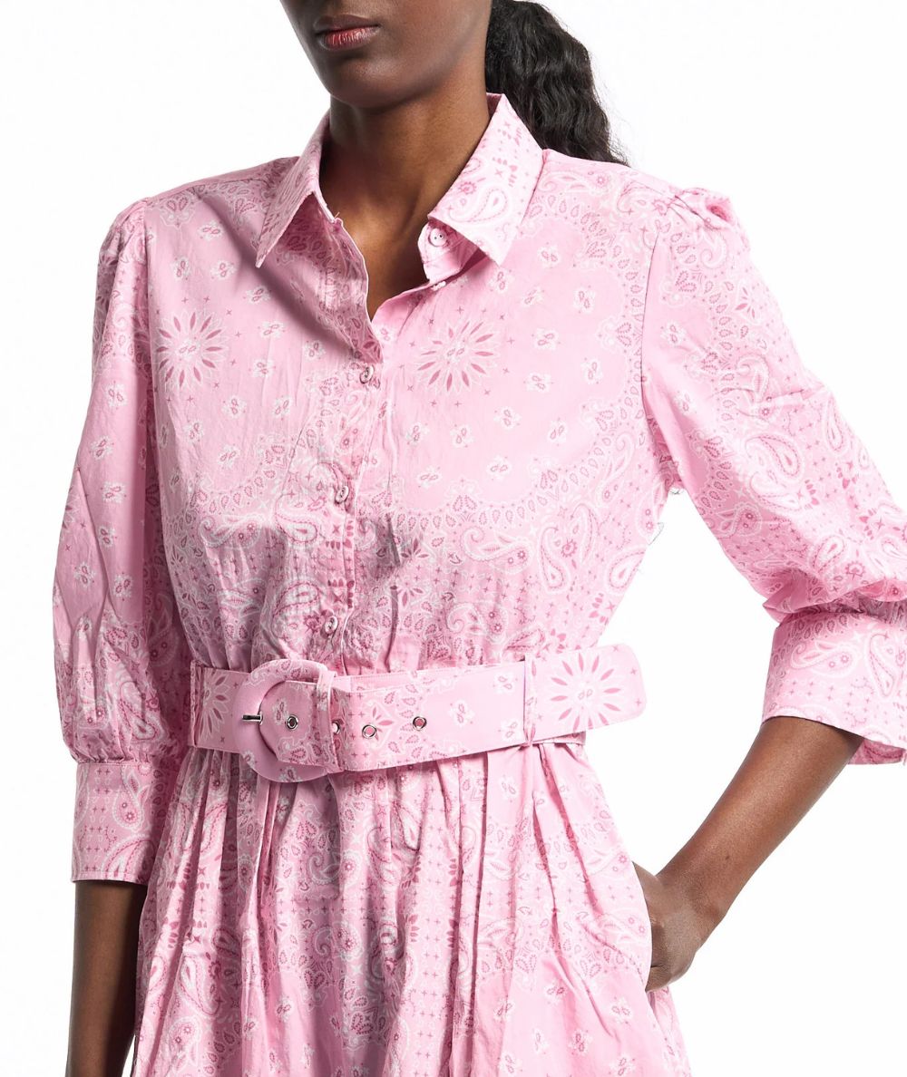 MC2 Saint Barth Abito Corto in Fantasia Bandana Daisi DAIS002 Rosa