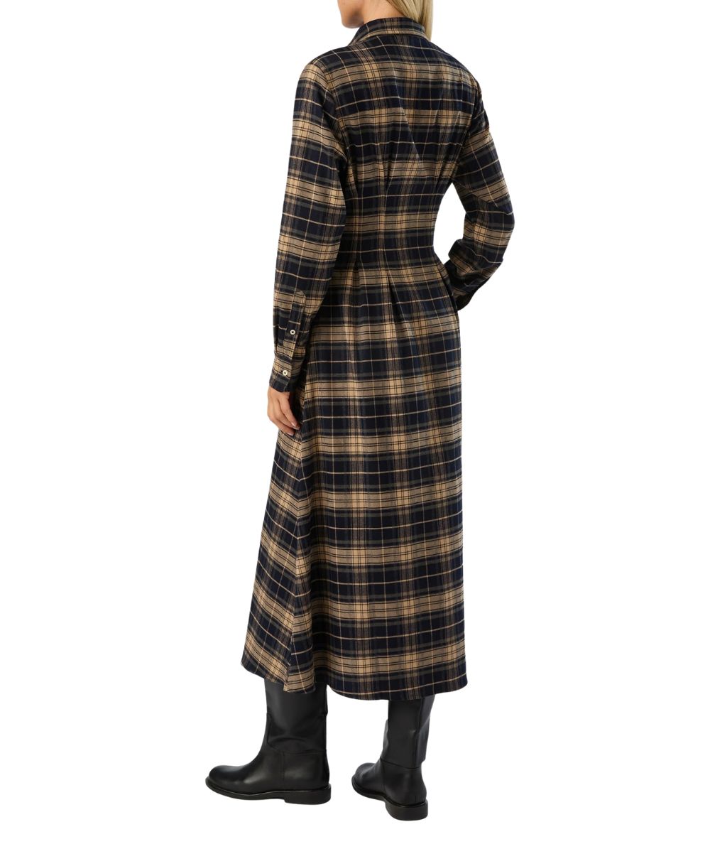 MC2 Saint Barth Abito Fantasia Tartan Alys Flannel LSY0001 Blu Beige