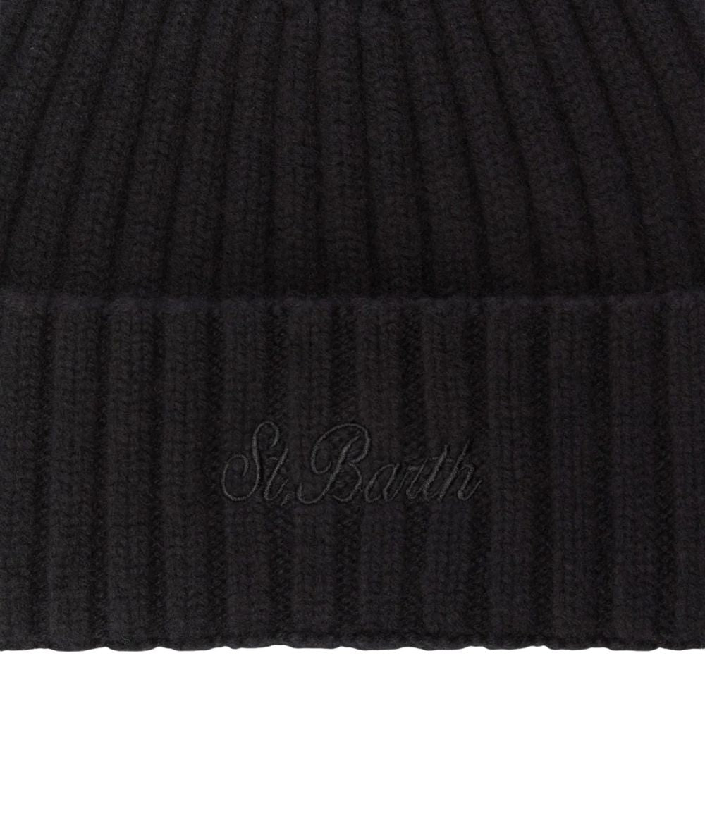 MC2 Saint Barth Berretto a Costine WENGEN WOOL WENG027 Nero
