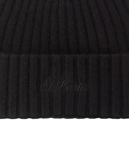 MC2 Saint Barth Berretto a Costine WENGEN WOOL WENG027 Nero