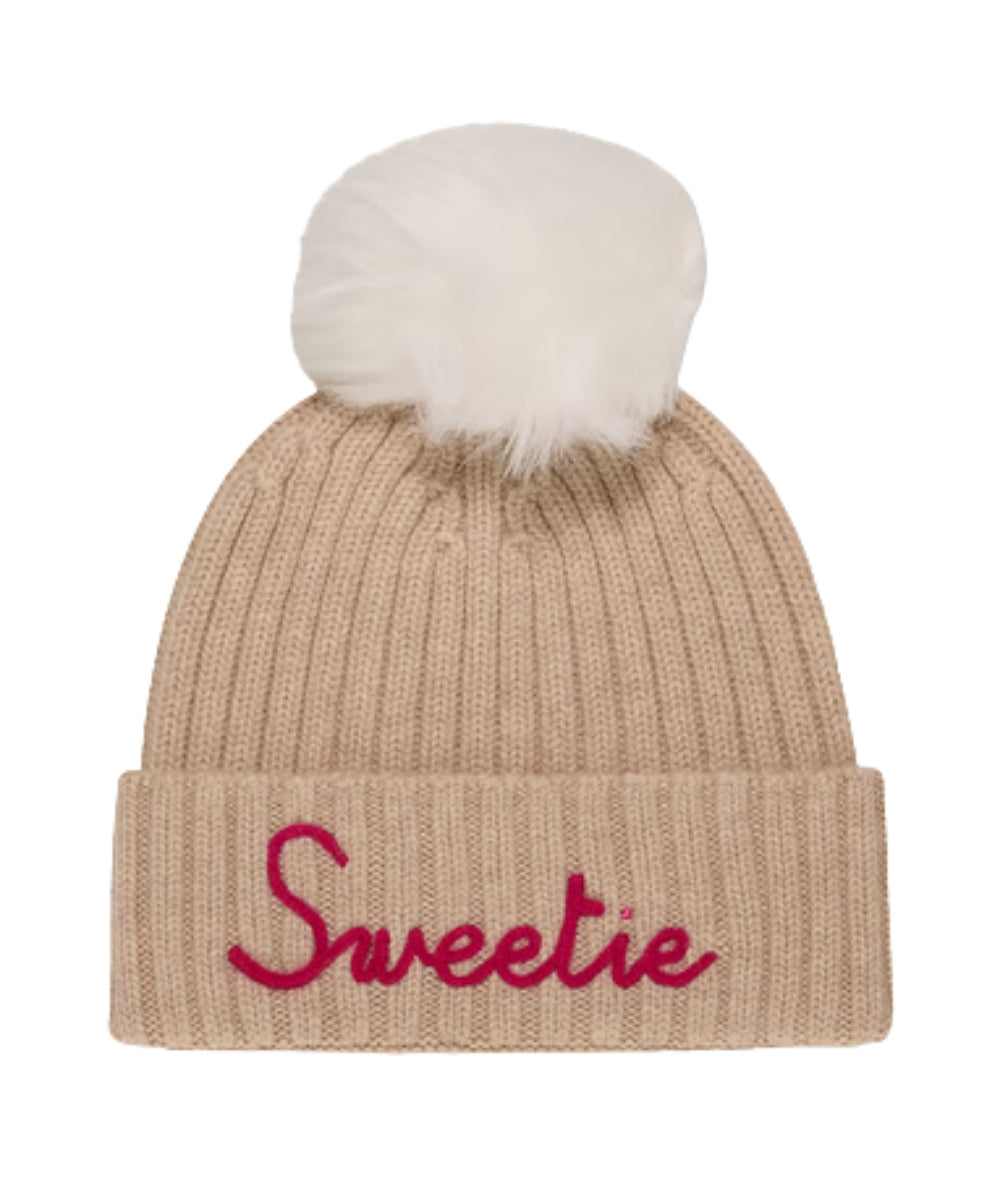 MC2 Saint Barth Berretto con Pompon WENGEN JR F WENG007 Beige