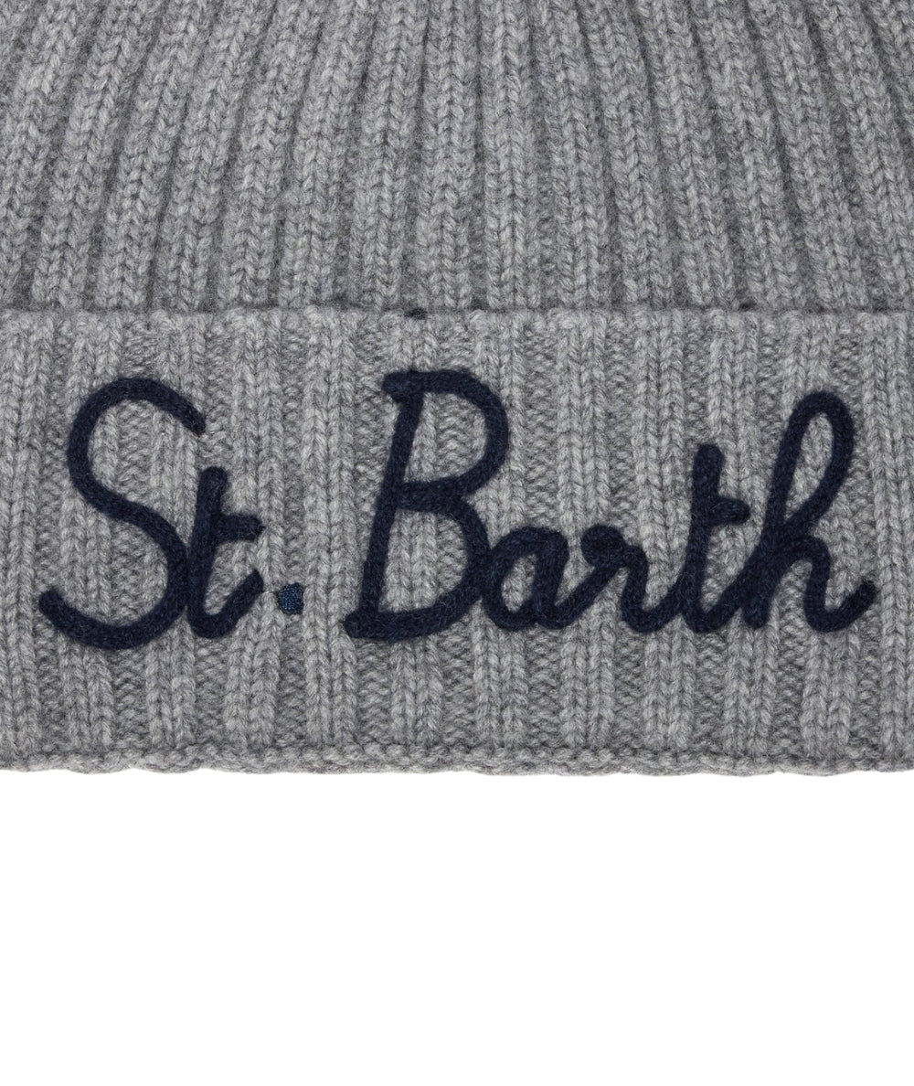 MC2 Saint Barth Berretto con Ricamo WENGEN WENG001 Grigio