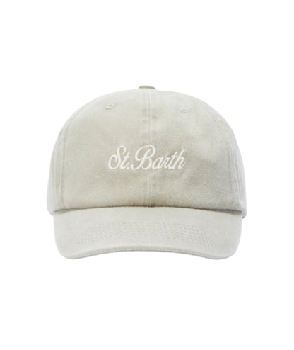 MC2 Saint Barth Berretto da Baseball in Denim Davis DAS0004 Beige