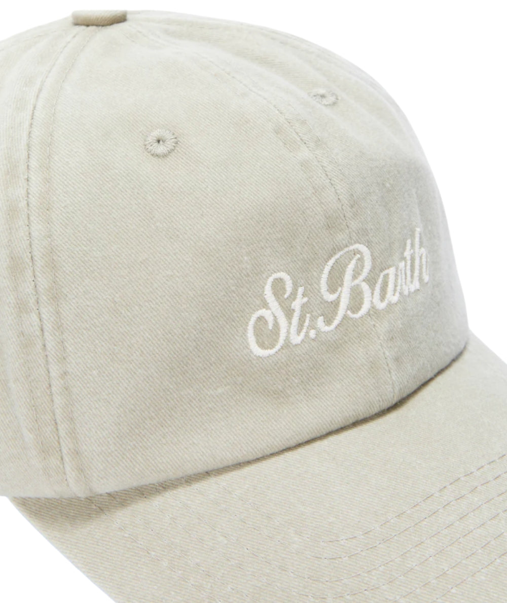 MC2 Saint Barth Berretto da Baseball in Denim Davis DAS0004 Beige