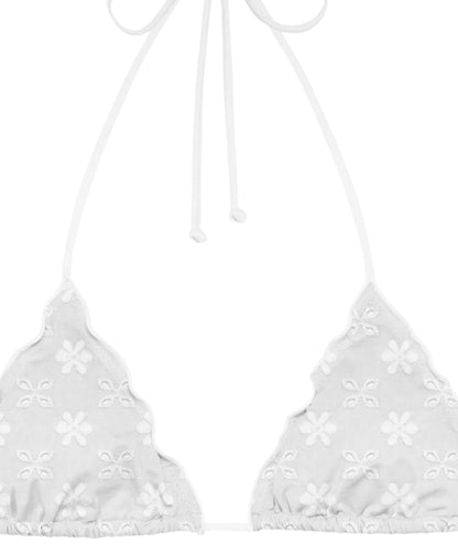 MC2 Saint Barth Bikini Top a Triangolo Sagittarius SAG0001 Bianco