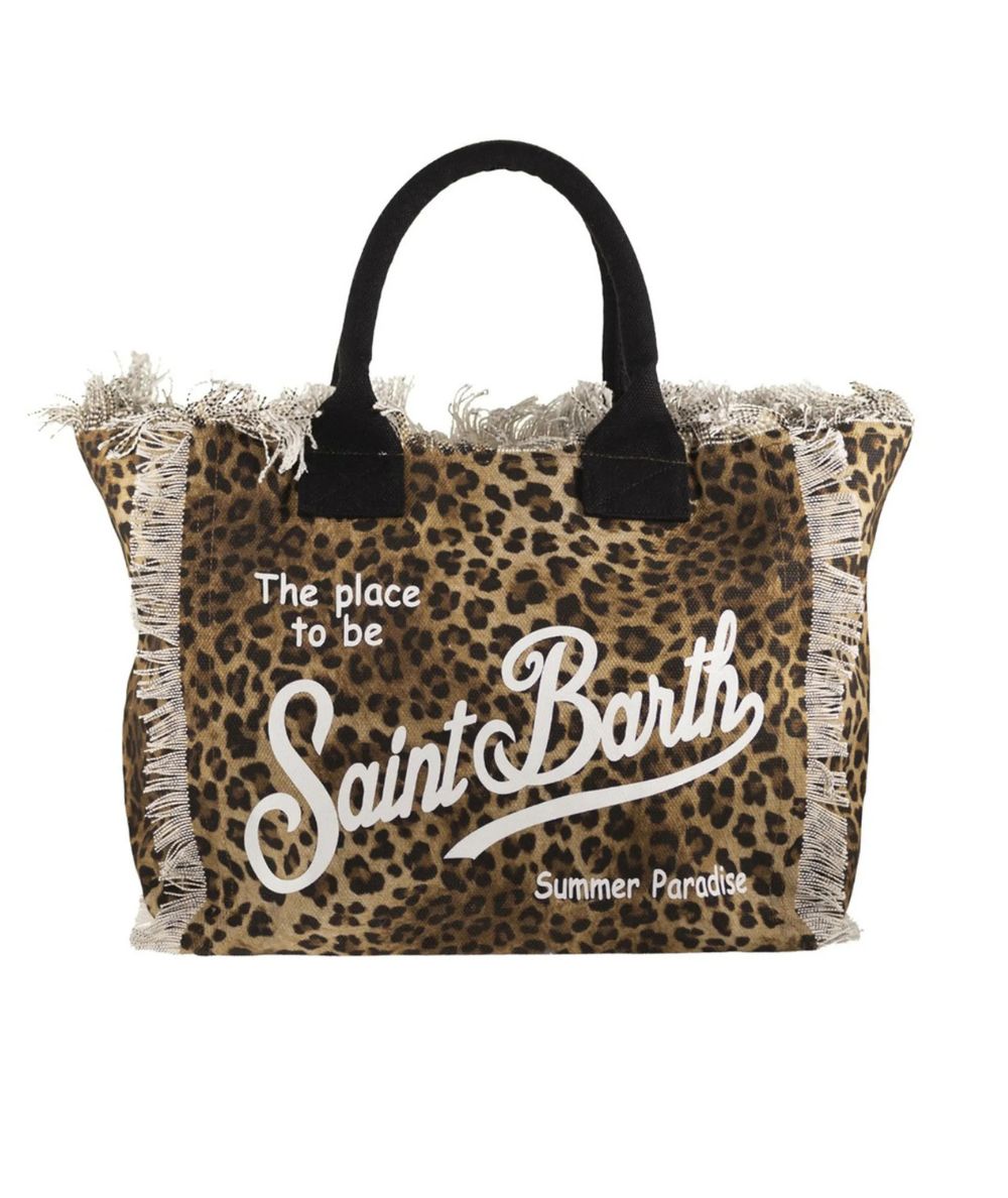 MC2 Saint Barth Borsa Animalier Vanity in Canvas Vani001 Beige
