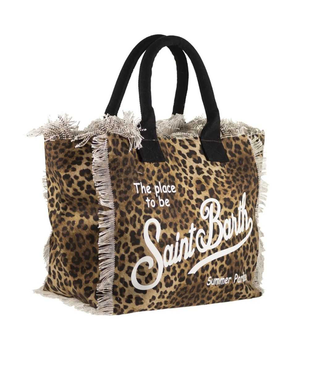 MC2 Saint Barth Borsa Animalier Vanity in Canvas Vani001 Beige