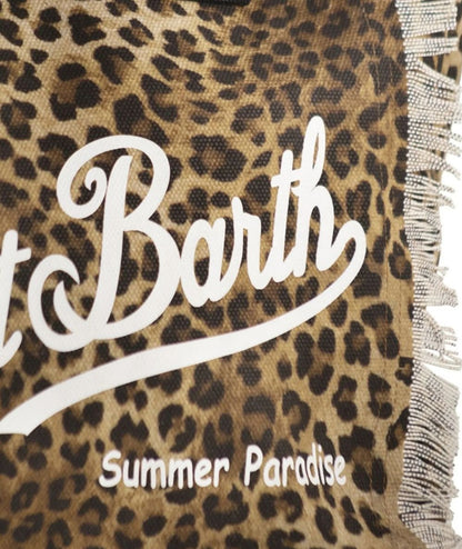 MC2 Saint Barth Borsa Animalier Vanity in Canvas Vani001 Beige