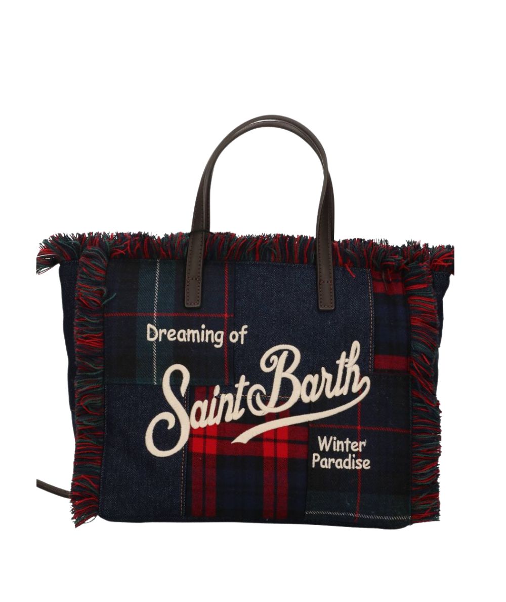 MC2 Saint Barth Borsa COL0045 Colette Patchwork Denim Tartan Multicolore