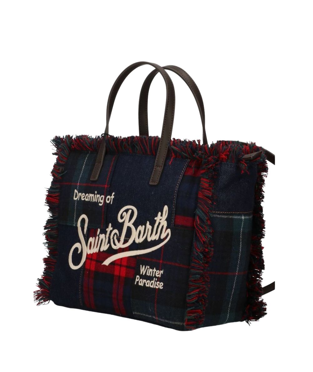 MC2 Saint Barth Borsa COL0045 Colette Patchwork Denim Tartan Multicolore