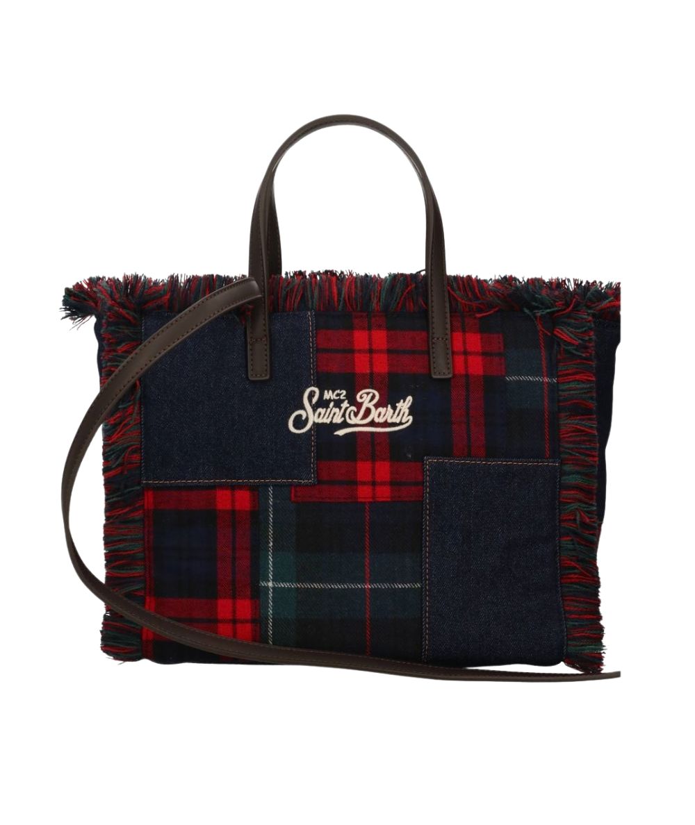 MC2 Saint Barth Borsa COL0045 Colette Patchwork Denim Tartan Multicolore