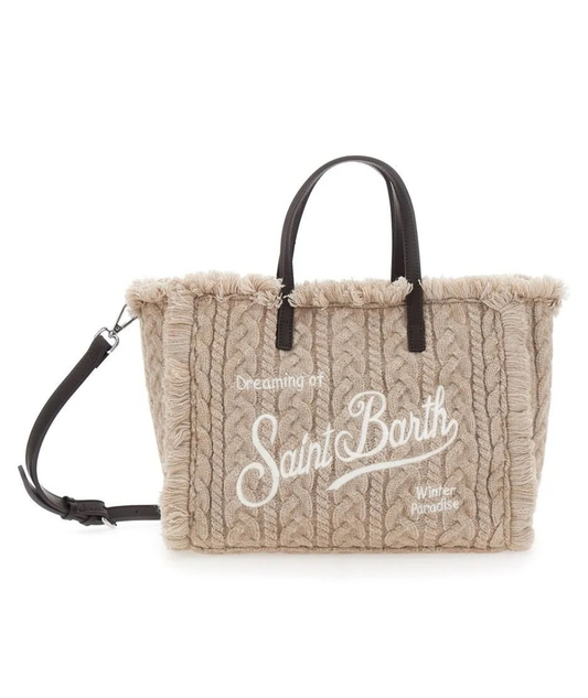 MC2 Saint Barth Borsa COLETTE WOOL BRAID N COL0047 Beige