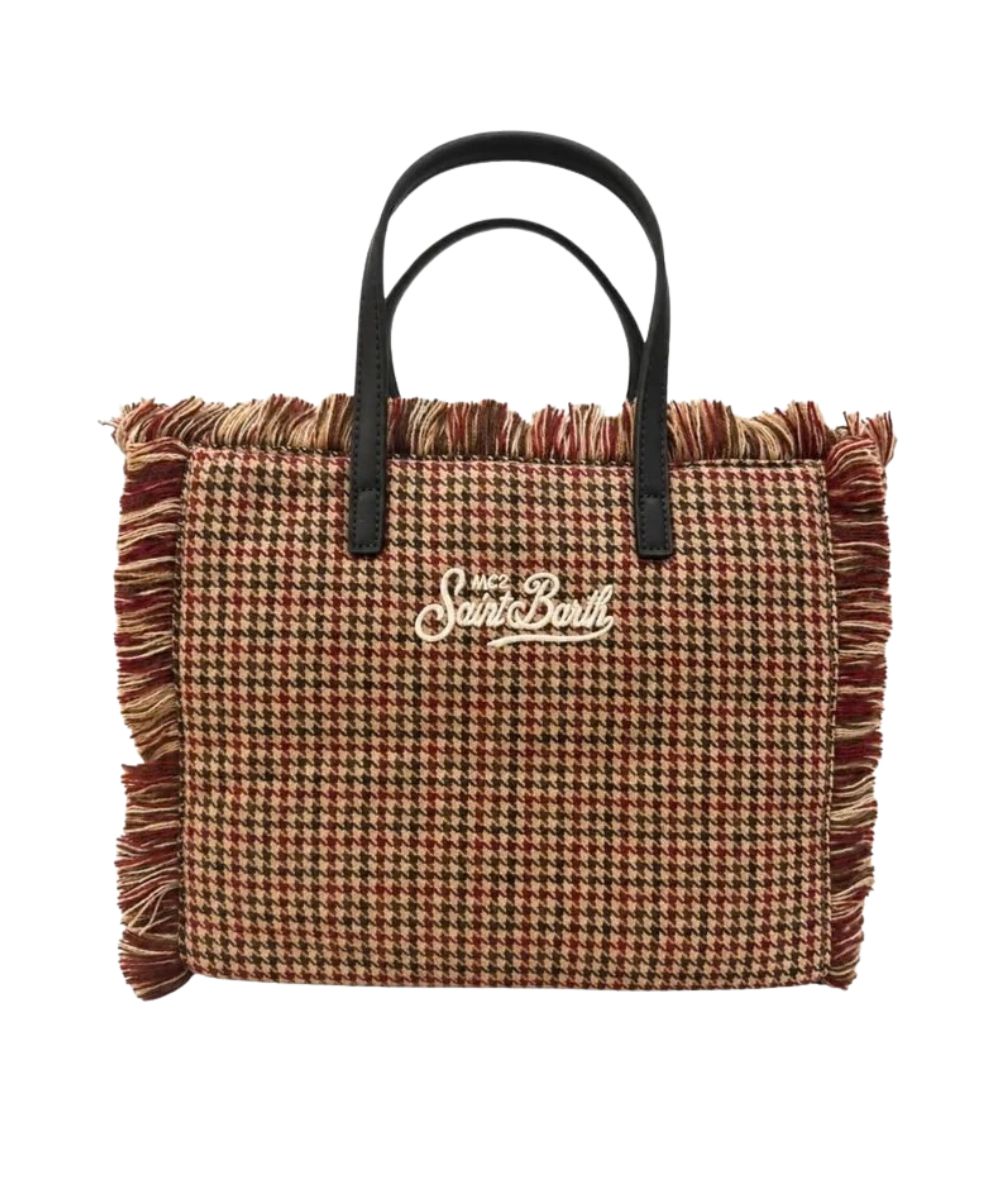 MC2 Saint Barth Borsa Colette Pied de Poule COL0045 Marrone