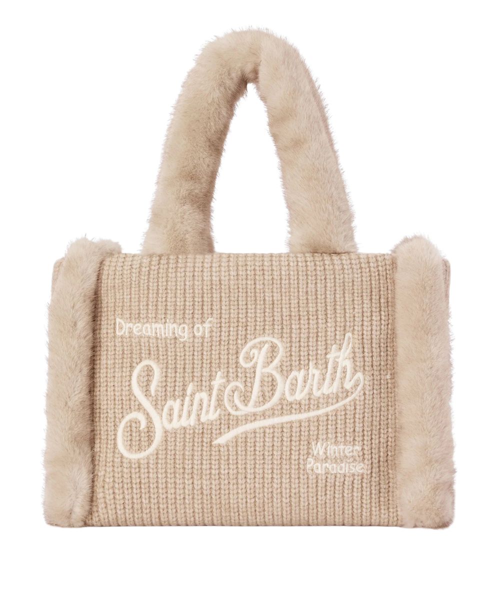 MC2 Saint Barth Borsa Colette Shearling Rib COL0034 Beige