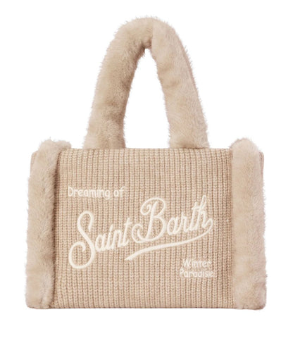 MC2 Saint Barth Borsa Colette Shearling Rib COL0034 Beige