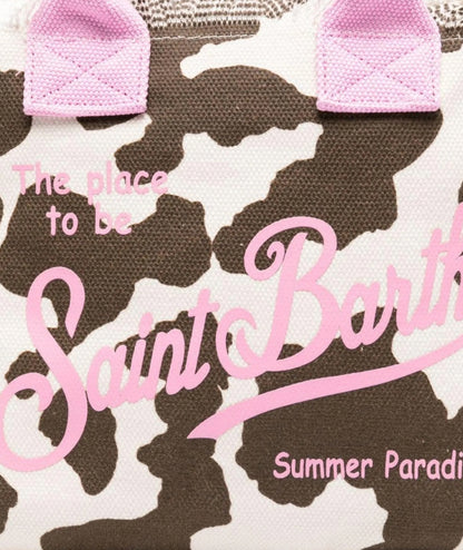 MC2 Saint Barth Borsa Cow Print in Cotone Colette COL0001 Multicolore