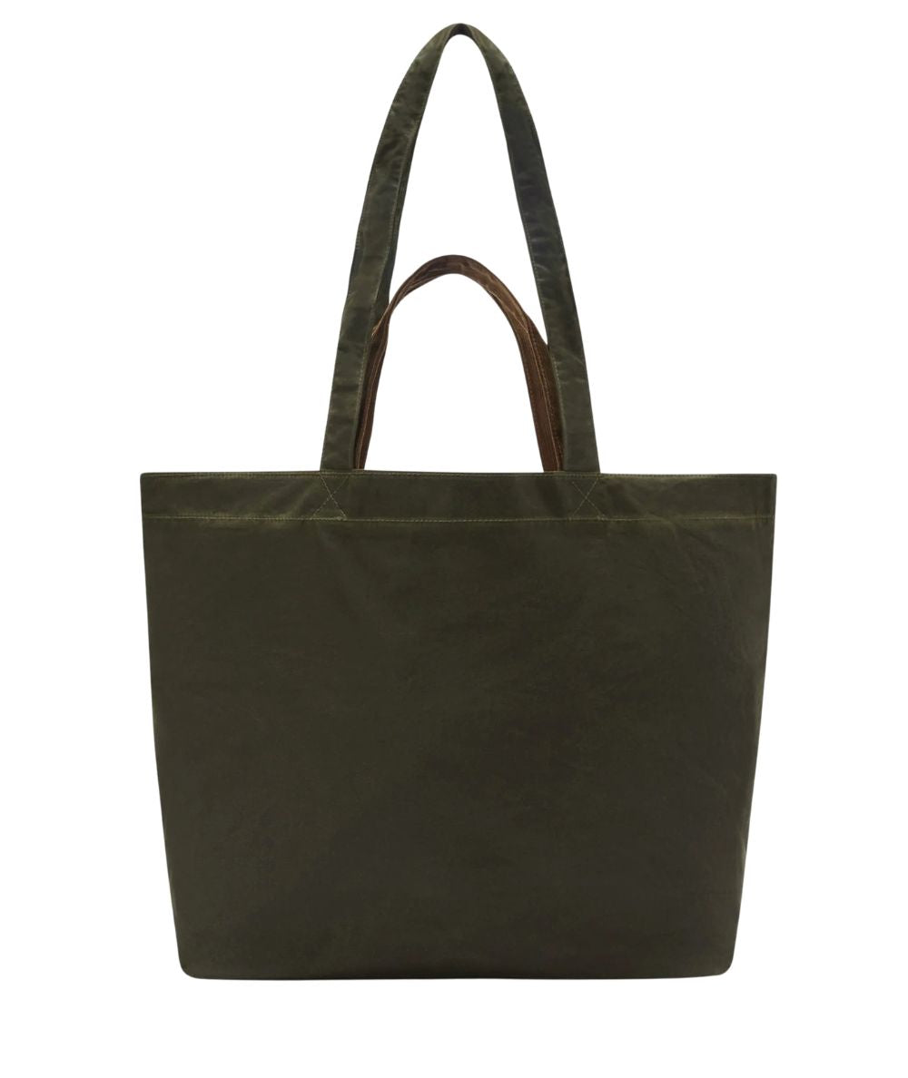 MC2 Saint Barth Borsa Essential Wax ESSE003 Verde Militare