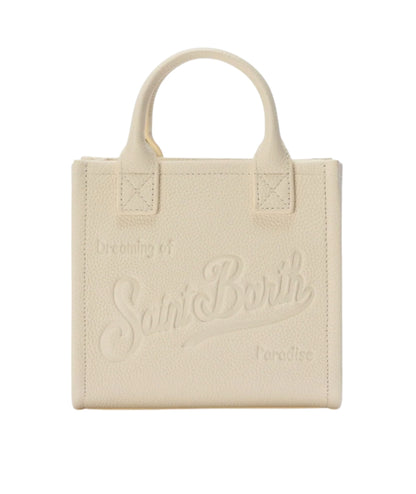 MC2 Saint Barth Borsa Mini in Pelle Vanity VANMI001 Beige