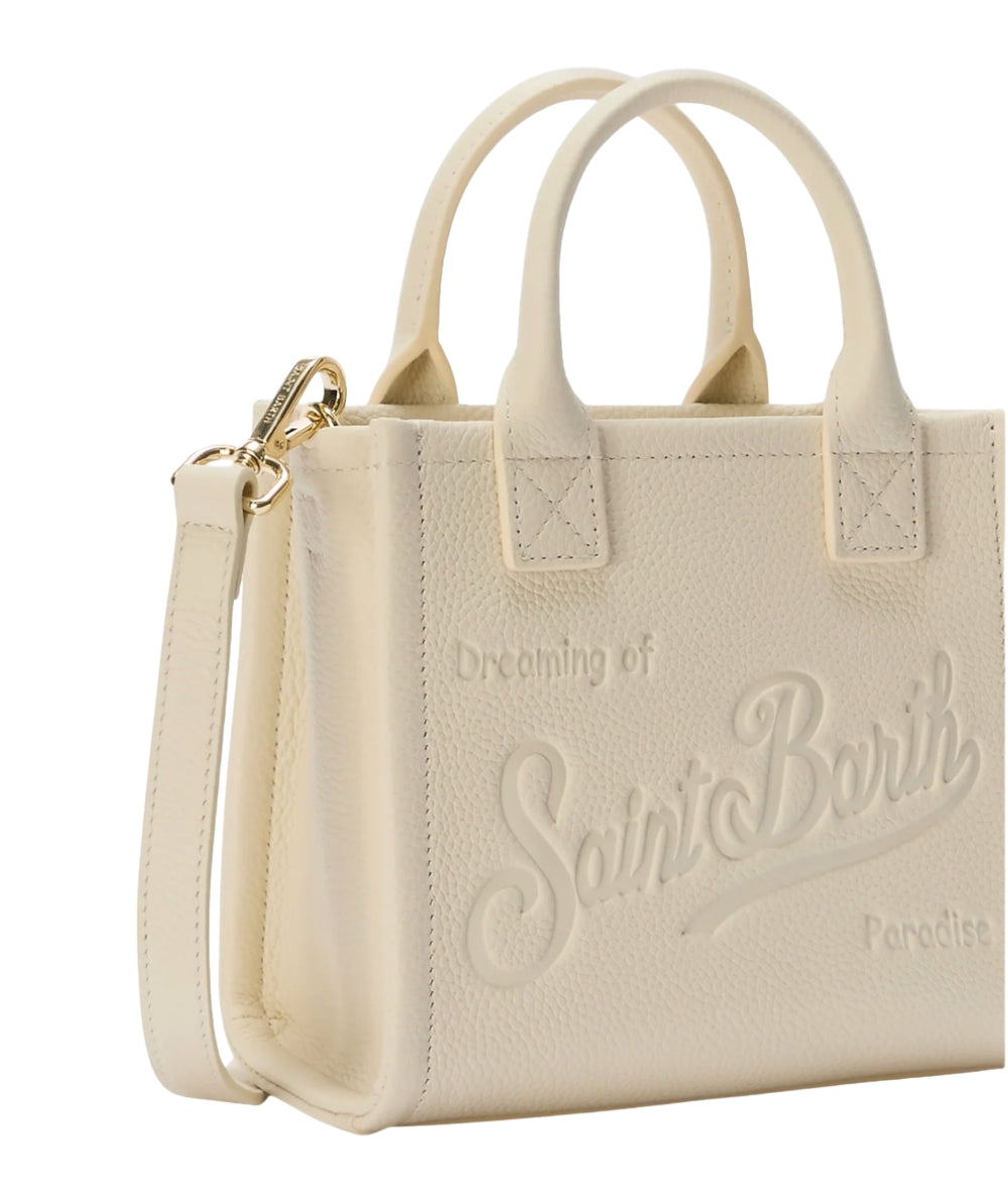 MC2 Saint Barth Borsa Mini in Pelle Vanity VANMI001 Beige