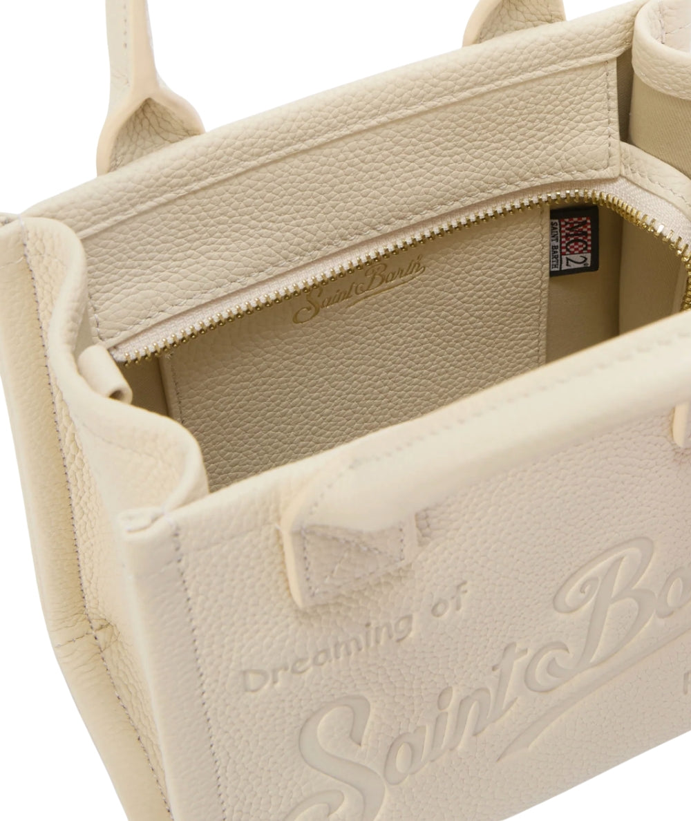 MC2 Saint Barth Borsa Mini in Pelle Vanity VANMI001 Beige