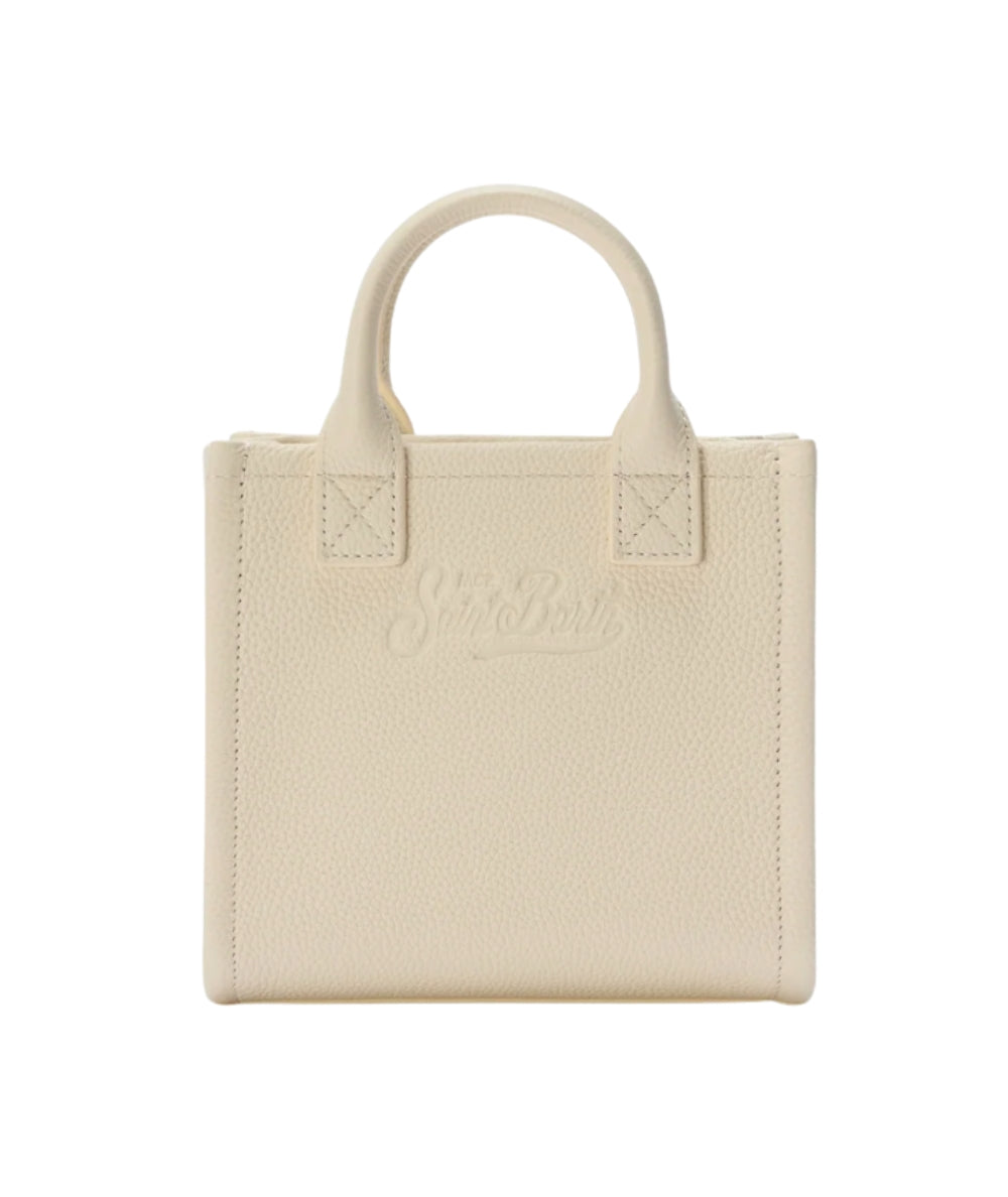 MC2 Saint Barth Borsa Mini in Pelle Vanity VANMI001 Beige