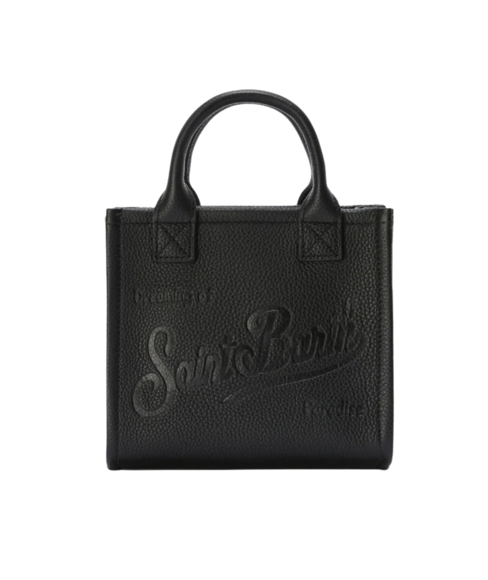 MC2 Saint Barth Borsa Mini in Pelle Vanity VANMI001 Nero
