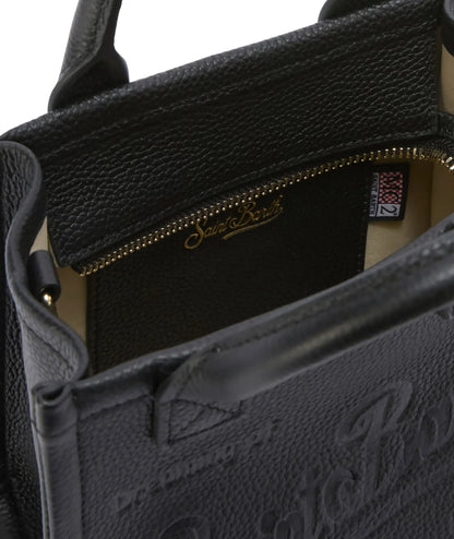 MC2 Saint Barth Borsa Mini in Pelle Vanity VANMI001 Nero