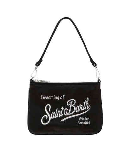 MC2 Saint Barth Borsa Parisienne Mini Velvet PARM005 Nero