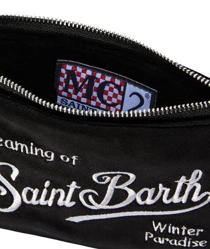 MC2 Saint Barth Borsa Parisienne Mini Velvet PARM005 Nero